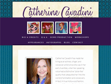 Tablet Screenshot of catherinecavadini.com
